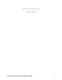 Business ethics 