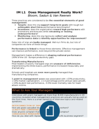 summary Article 2 lect 1 does management really work