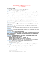 CLT 3378 Study Guide's for Test 1 & FINAL<---- &lpar;Ancient Mythology&rpar; 