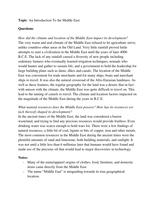 Effects of the Middle Eastern Ancient Empire- High School Level