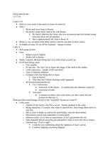 Analysis&sol;Notes on Don Juan &plus; Thesis Ideas