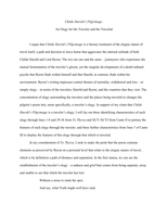 Essay on Byron's Childe Harold's Pilgrimage