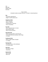 RMI 2302 DR&period; NYCE EXAM 1 REVIEW