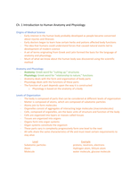 BIO 121 Ch&period; 1 notes 