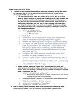 PS449 Final Exam Study Guide