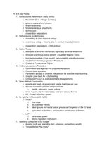 PS475 Key Course Points