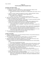 Myers Chapter 16&colon; Social Psychology and the Sustainable Future