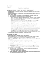 Myers Chapter 2&colon; Self in a Social World