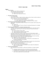 Exam 1 Study Guide - Biological Psychology