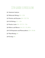total study guide for ib bio year one 