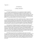 CVS Strategic Audit Pt&period; 2 