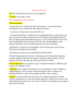 Parts of the cell and their functions&comma; cell division&comma; osmosis&comma; diffusion&comma; membrane transport&comma; and etc