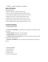 PSY 1300 Week 1 Notes &lpar;Chapter 1&rpar; 
