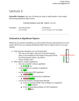 Significant Figures&comma; Scientific Notation&comma; and Conversion