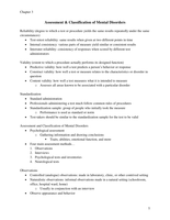 Abnormal Psychology&semi; Assessment and Classification of Mental Disorders &lpar;ch&period; 3 notes&rpar;