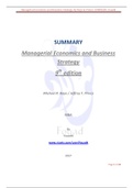 Managerial Economics and Business Strategy 9th edition PDF summary