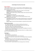 World Religions Final Study Guide &lpar;non cumulative&rpar;