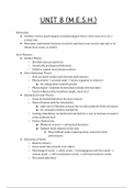 Psychology MESH Motivation Emotion Stress Health Unit Notes