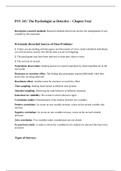 PSY 245 Chapter 4 Notes