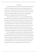 Discrimination Essay