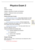 Physics exam 2 review 