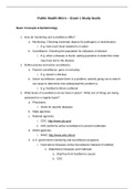 Public Health Micro Exam 1 Study Guide